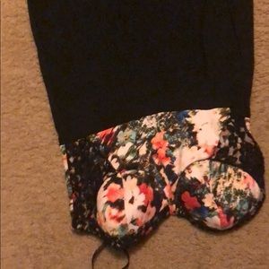 Floral bodice jumpsuit large
